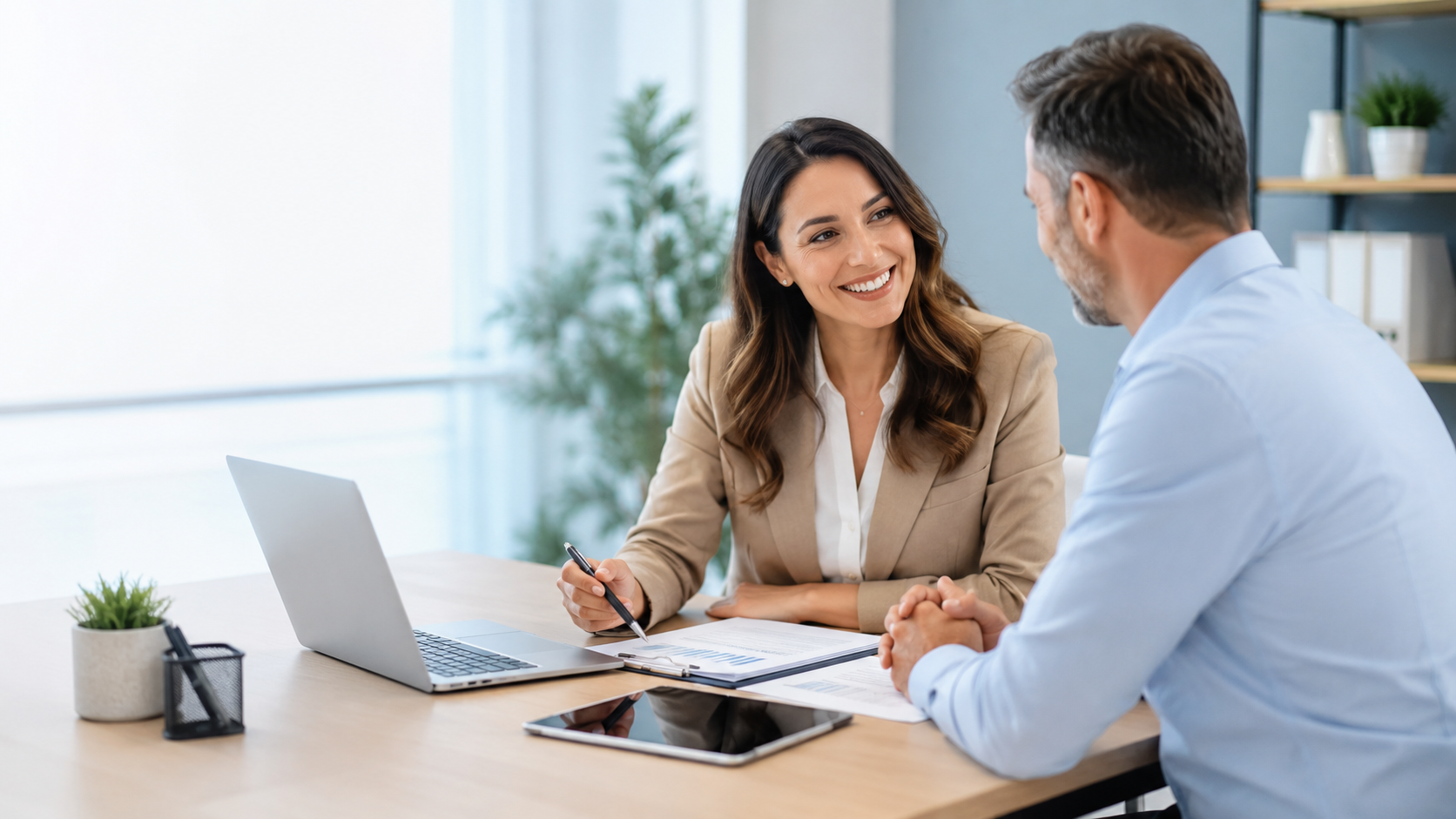 Client starting document intake and upload process with a professional